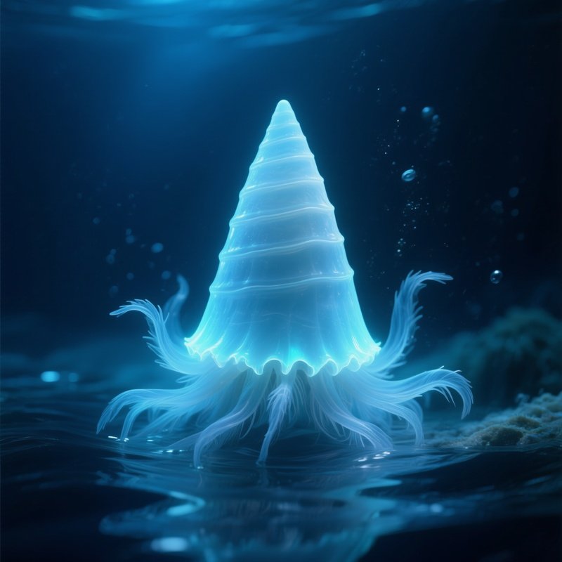 Deep Barnacle Pale Cone Feathery Appendages