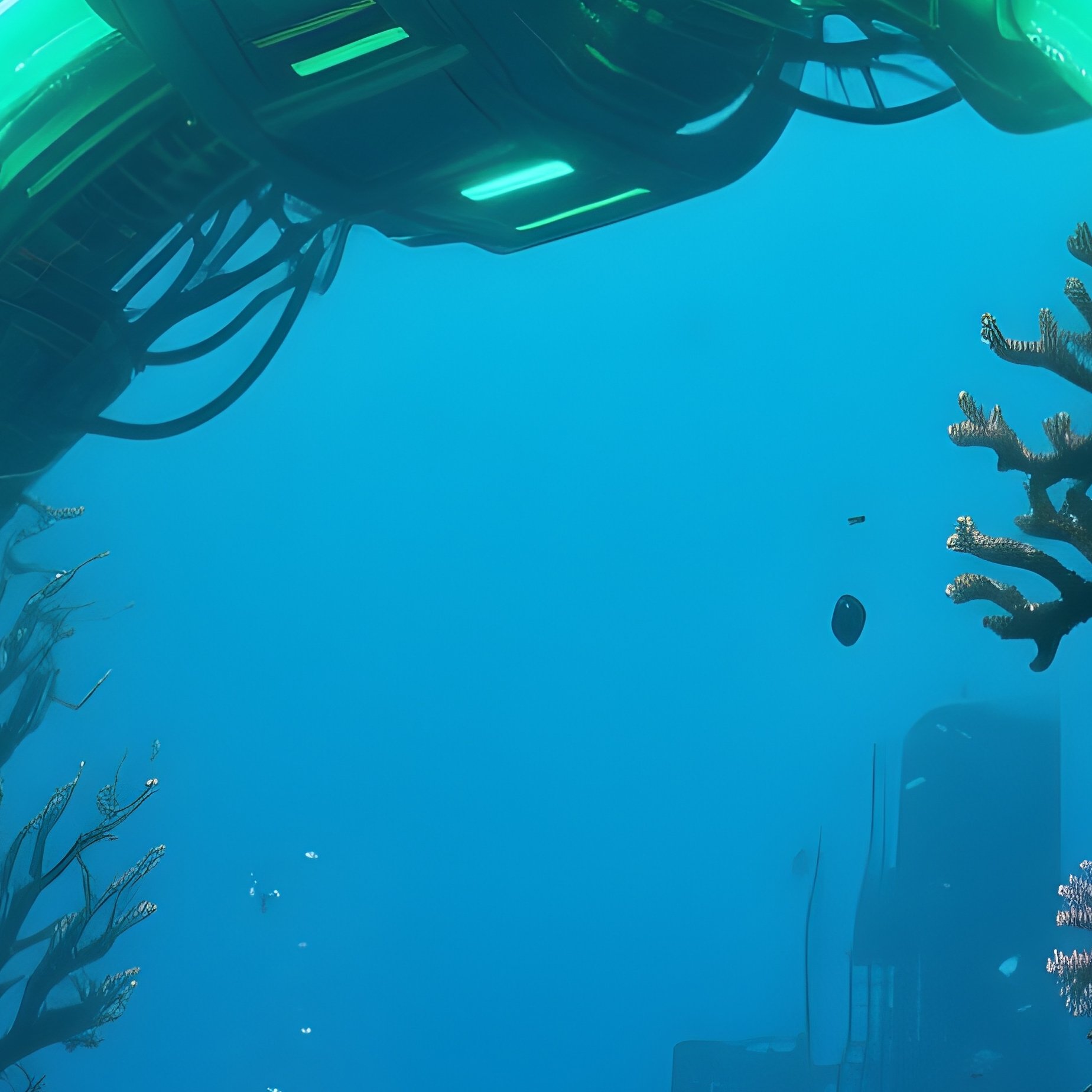 Deep Sea Coral Arch Artificial Science Fiction - Full Resolution Quality Preview