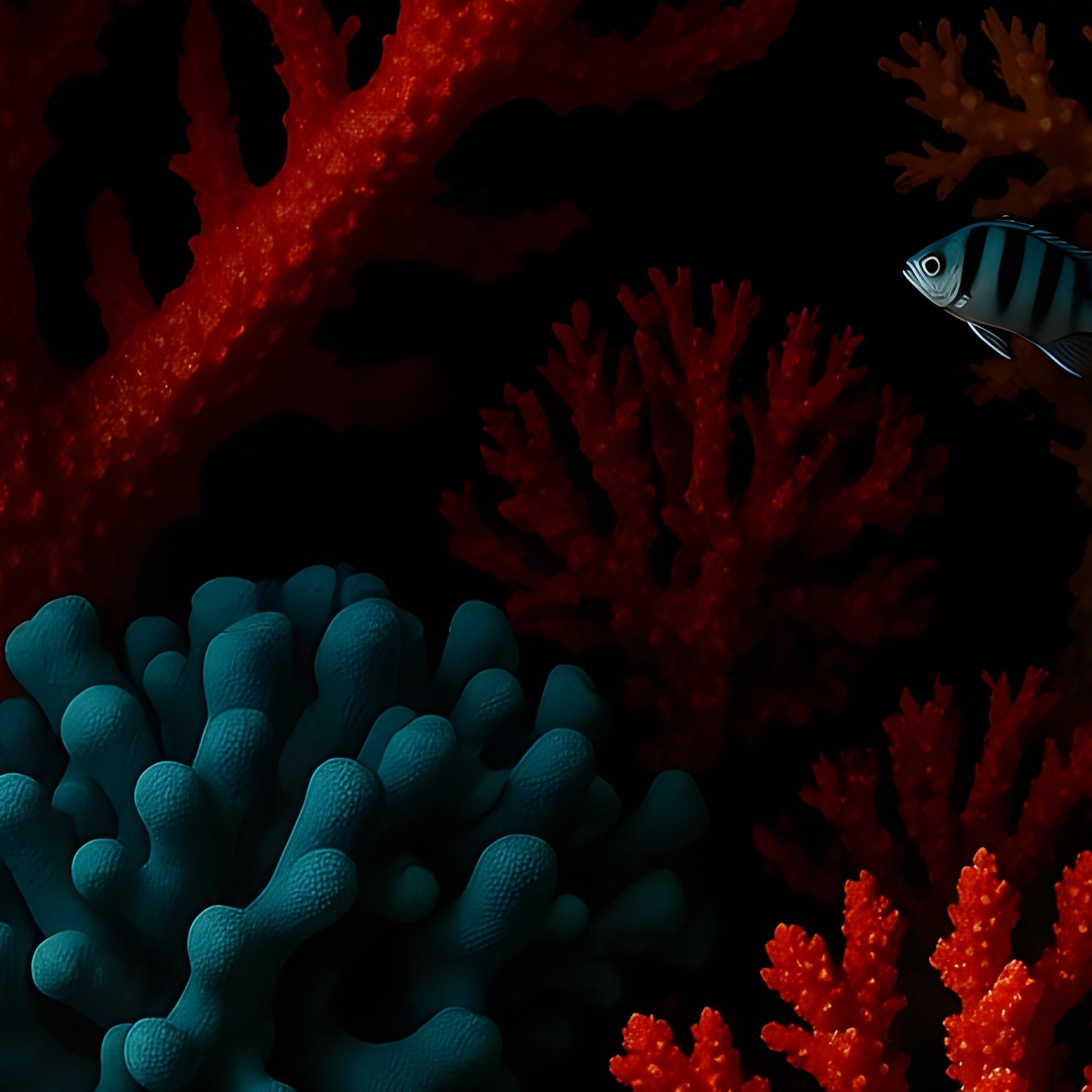 Deep Sea Coral Garden Still Life - Full Resolution Quality Preview