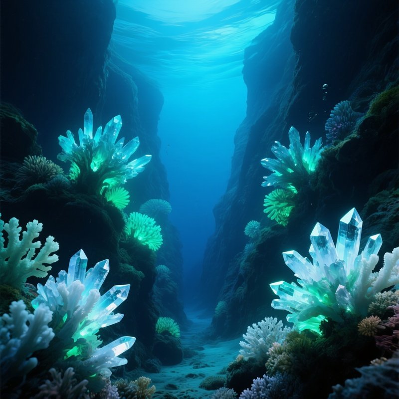 Deep Trench Alien Coral Underwater Image