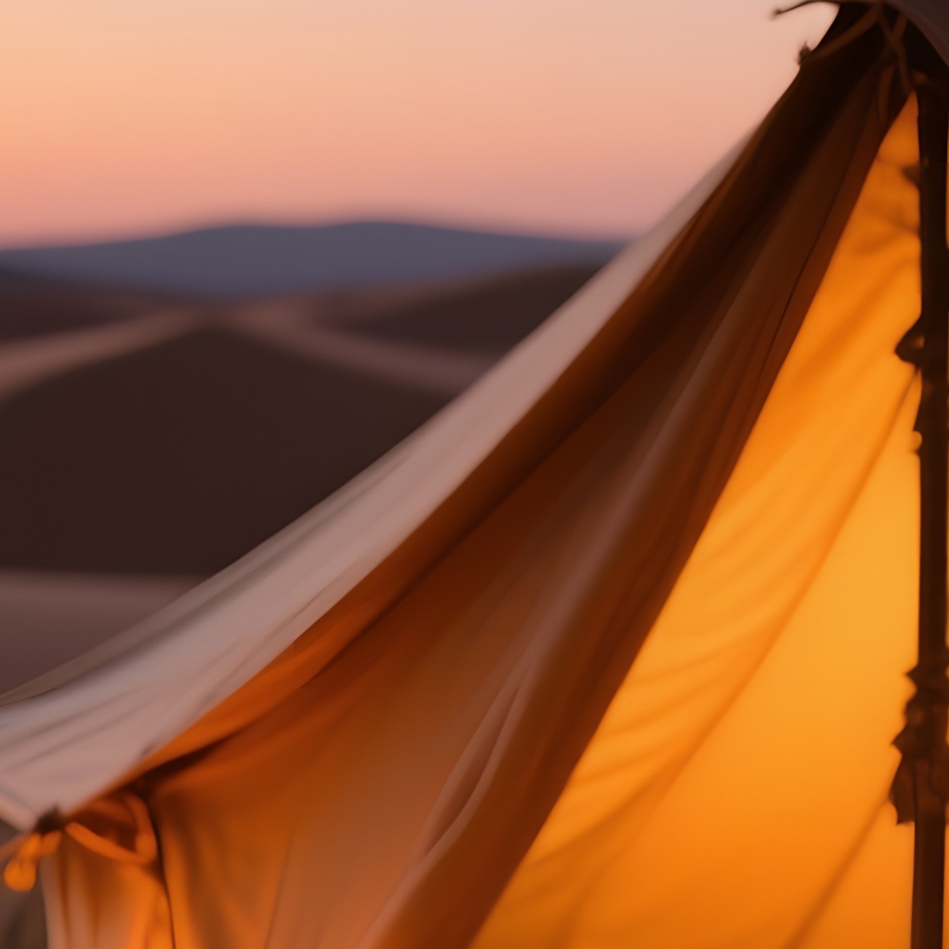 Desert Caravan Camp At Twilight - Full Resolution Quality Preview