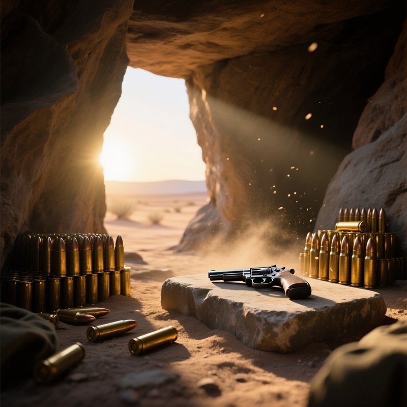 Desert Cave Arms Depot Dawn
