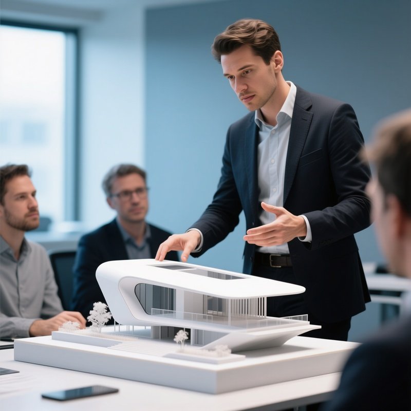 Designer Showing Prototype