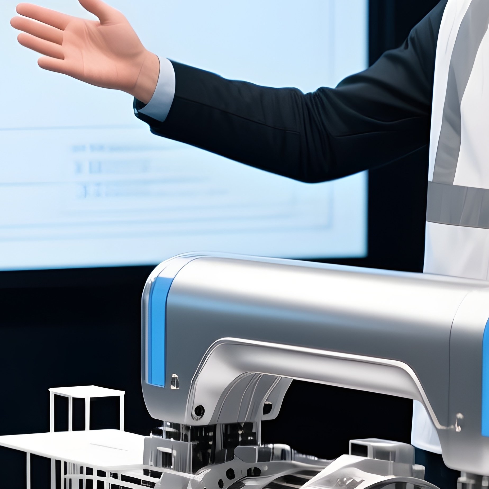 Designer Showing Prototype Engineering - Full Resolution Quality Preview