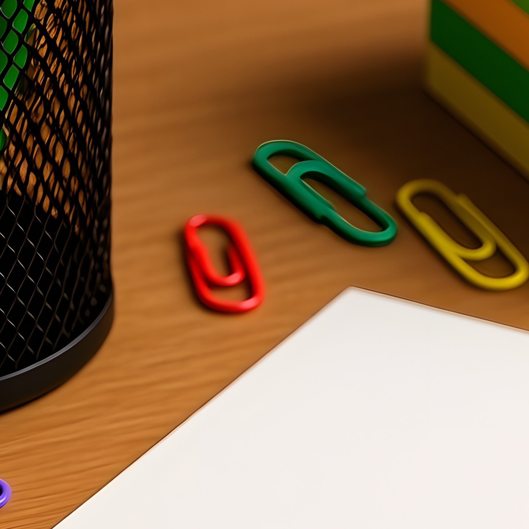 Desk Setup With Stationery Items Stationery Desk Setup - Full Resolution Quality Preview