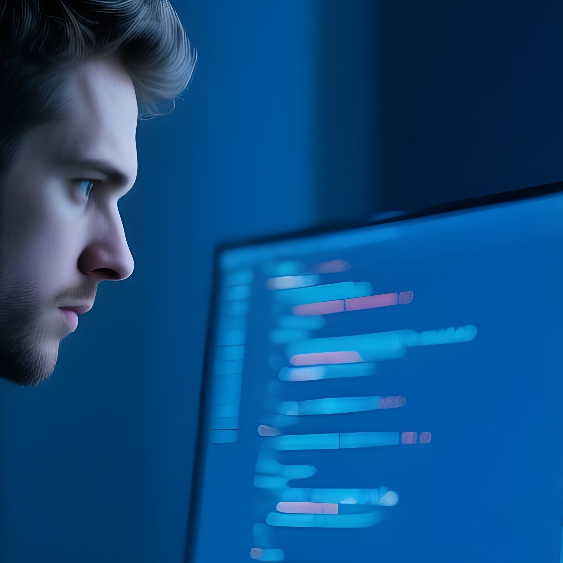 Developer Compiling Code Large Screen - Full Resolution Quality Preview