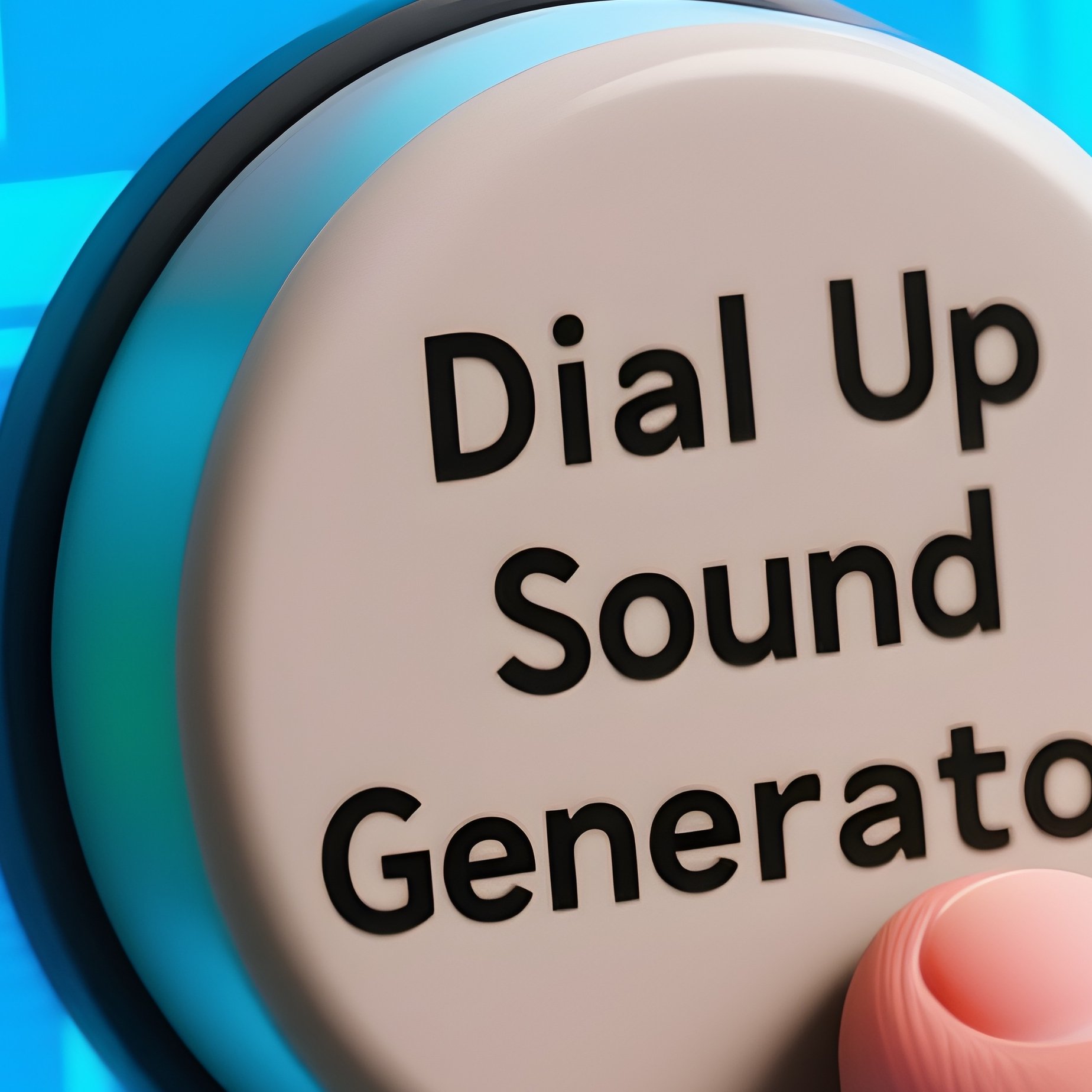Dial Up Sound Generator Button - Full Resolution Quality Preview