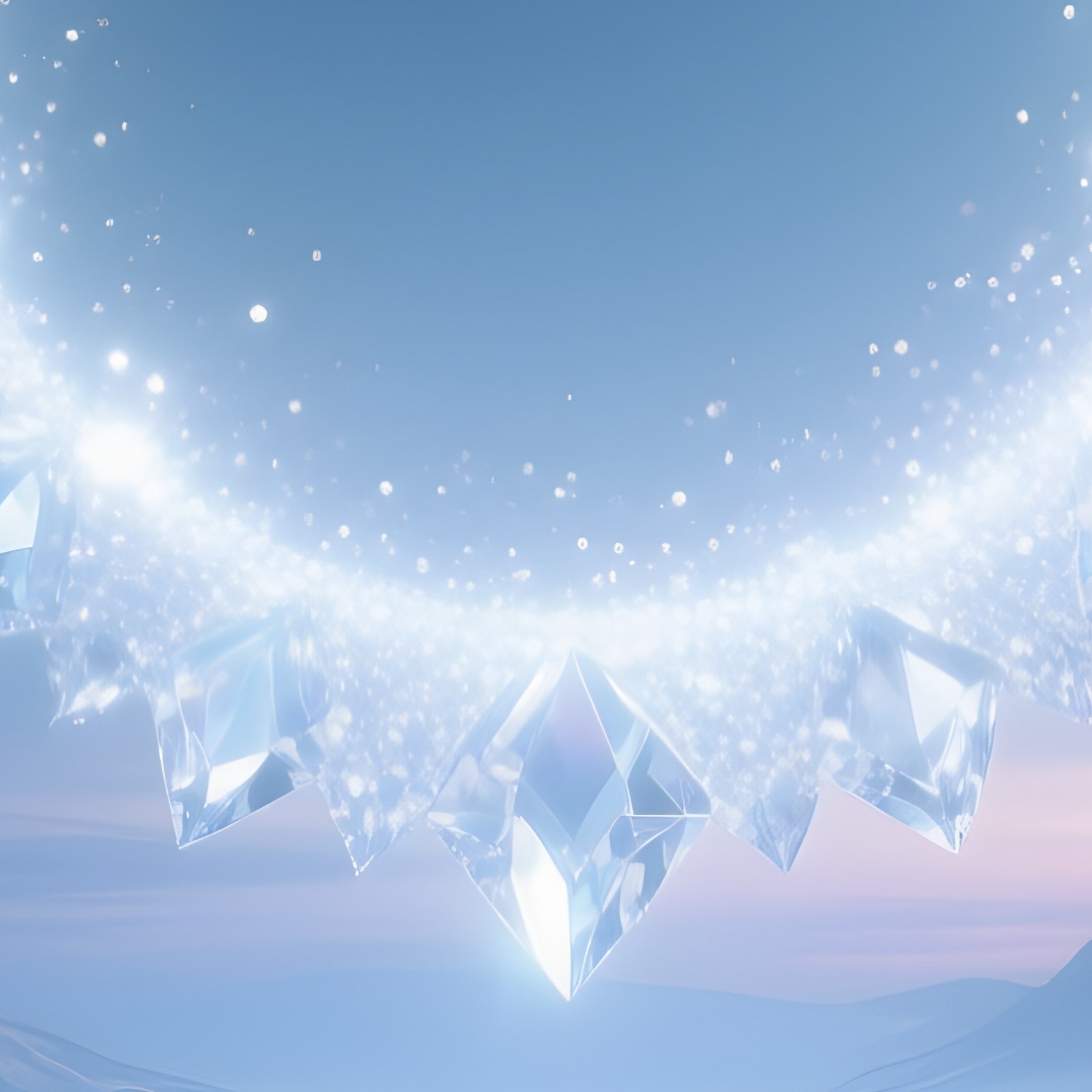 Diamond Dust Halo Floating Above Frozen Tundra - Full Resolution Quality Preview