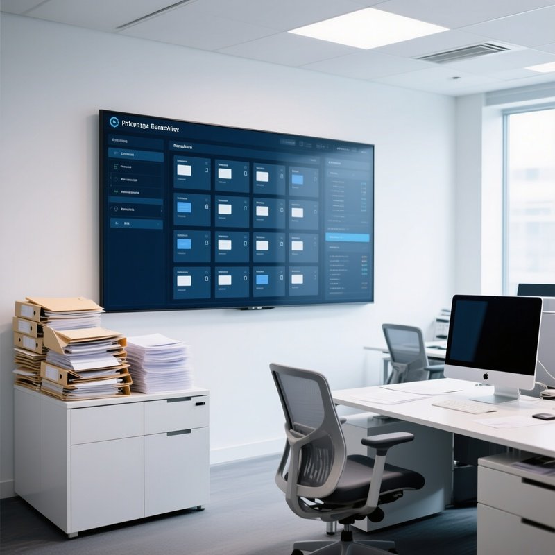 Digital Archival System With Paper Files