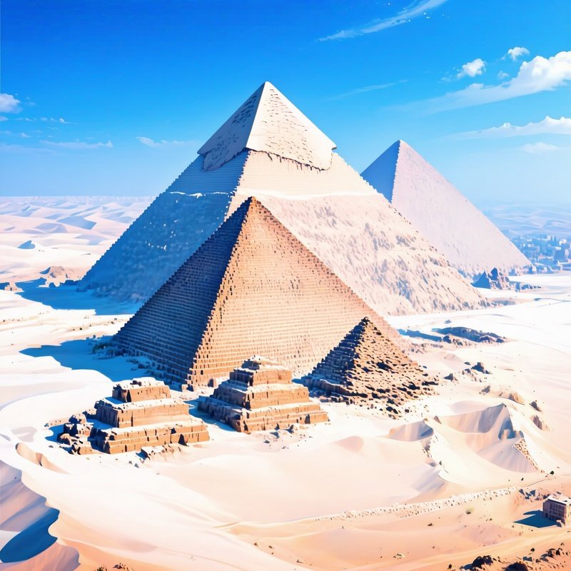 Digital Art Cairo With Pyramids