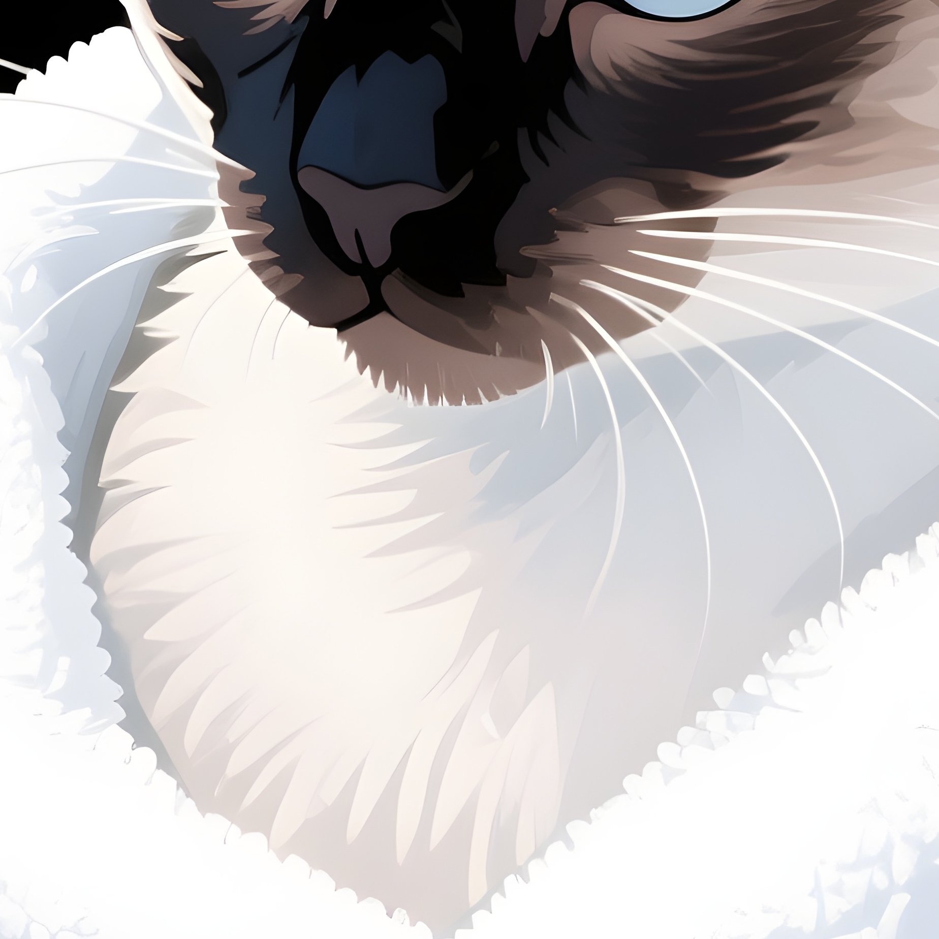 Digital Art Cat Balinese Wrapped Towel Bath - Full Resolution Quality Preview