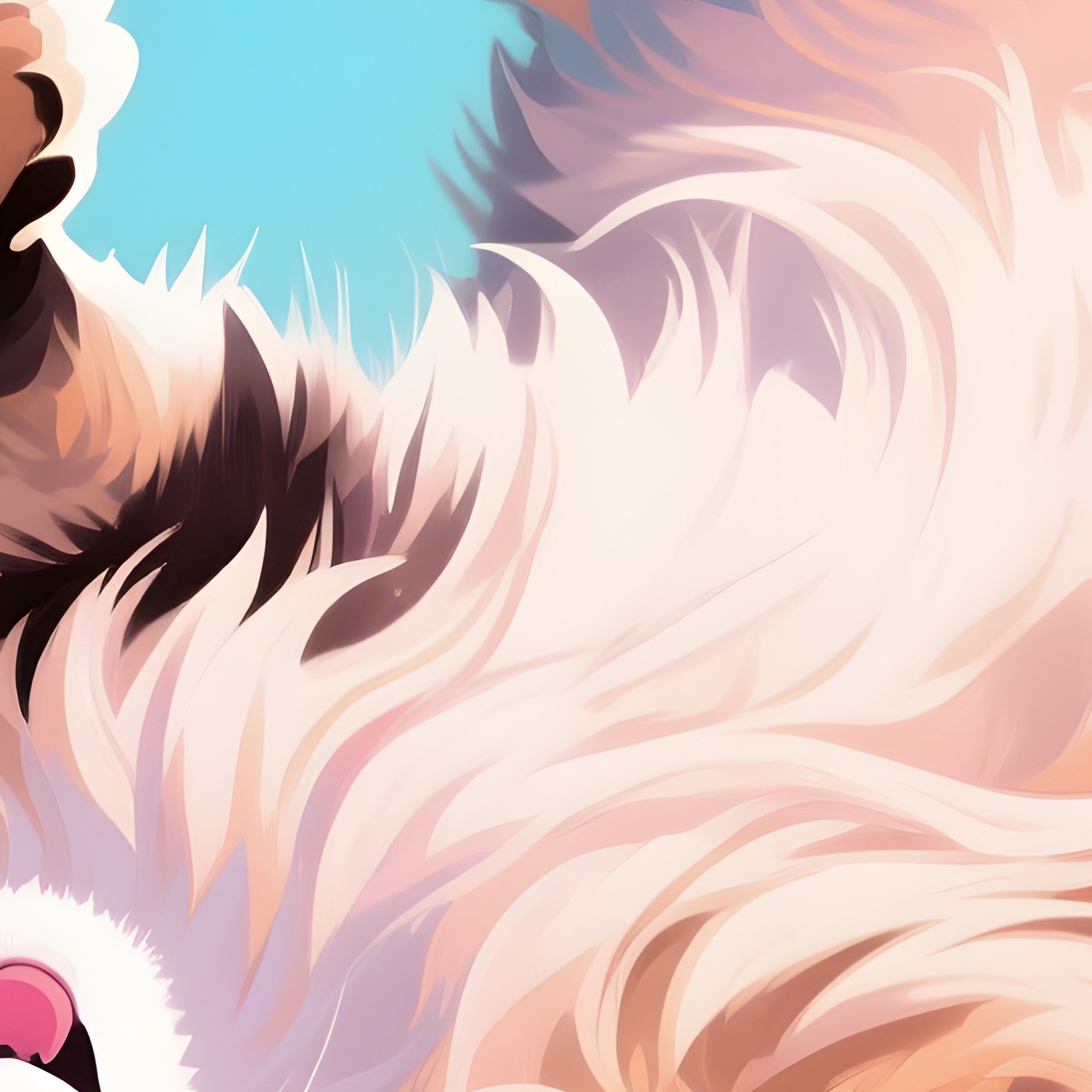 Digital-Art-Cat-Maine-Coon-Rolling-Over-Playfully - Full Resolution Quality Preview