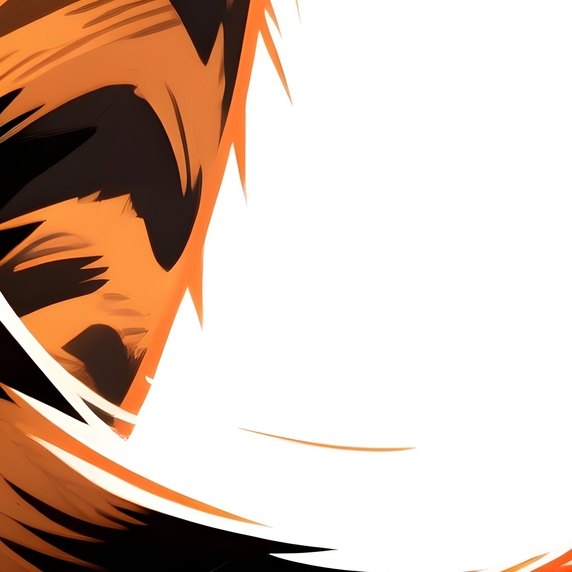 Digital Art Cat Tail Flicking Intense Focus - Full Resolution Quality Preview