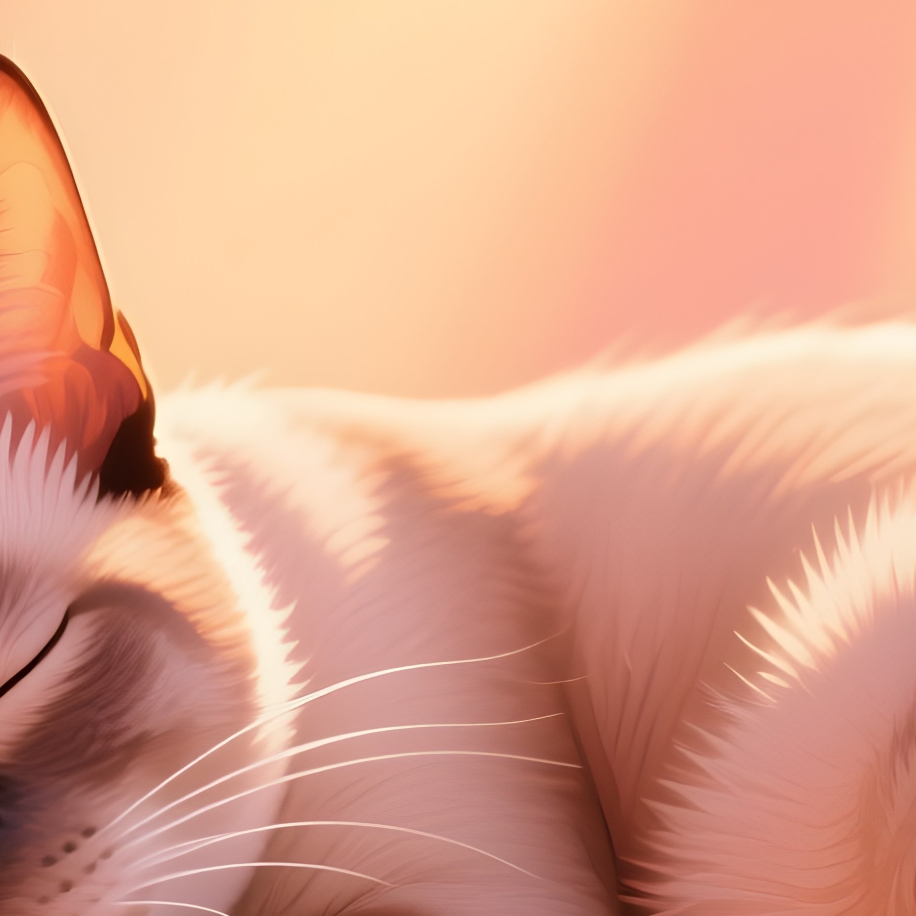 Digital Art Exotic Shorthair Sleeping In Sunbeam - Full Resolution Quality Preview