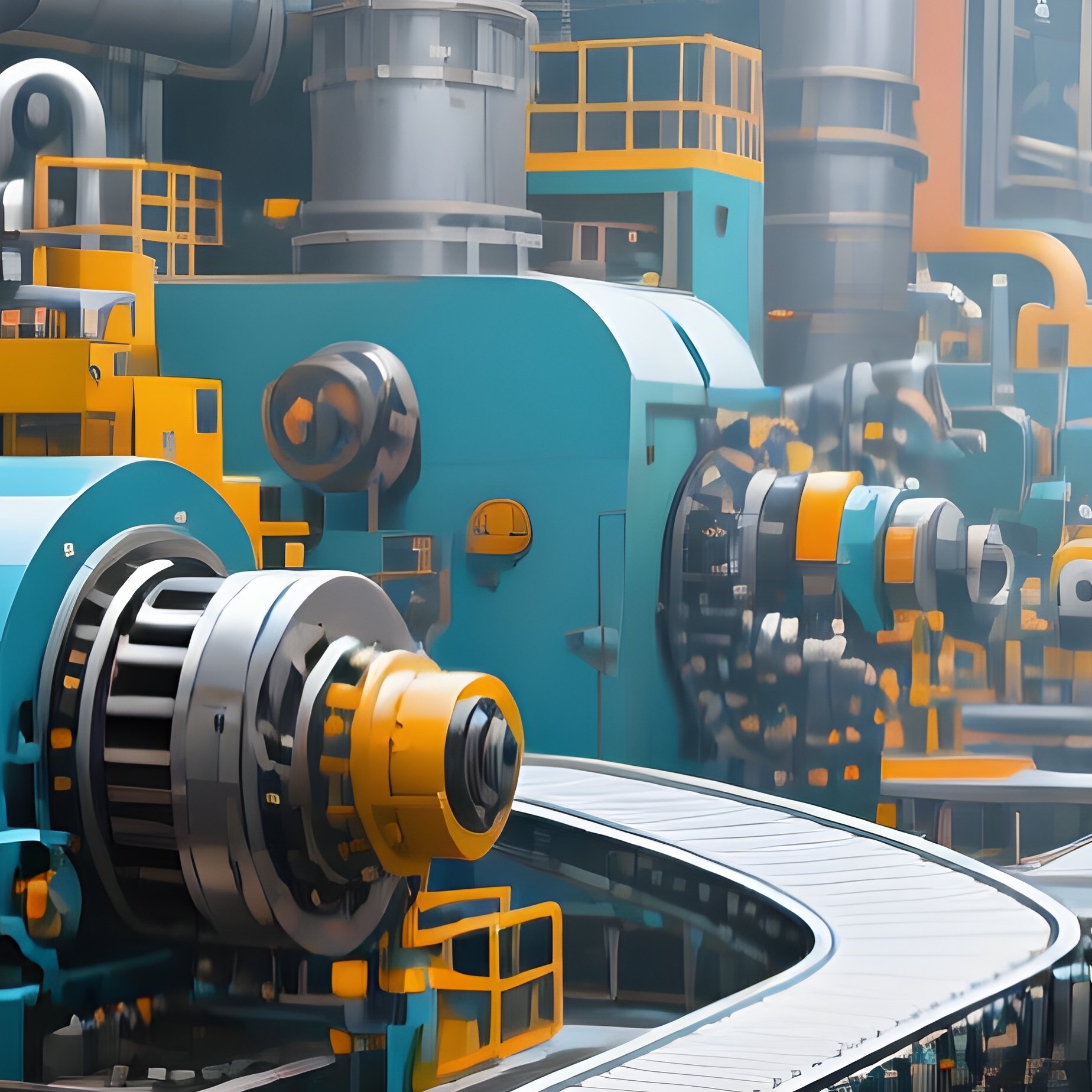 Digital Art Factory Interior Conveyor Belts - Full Resolution Quality Preview