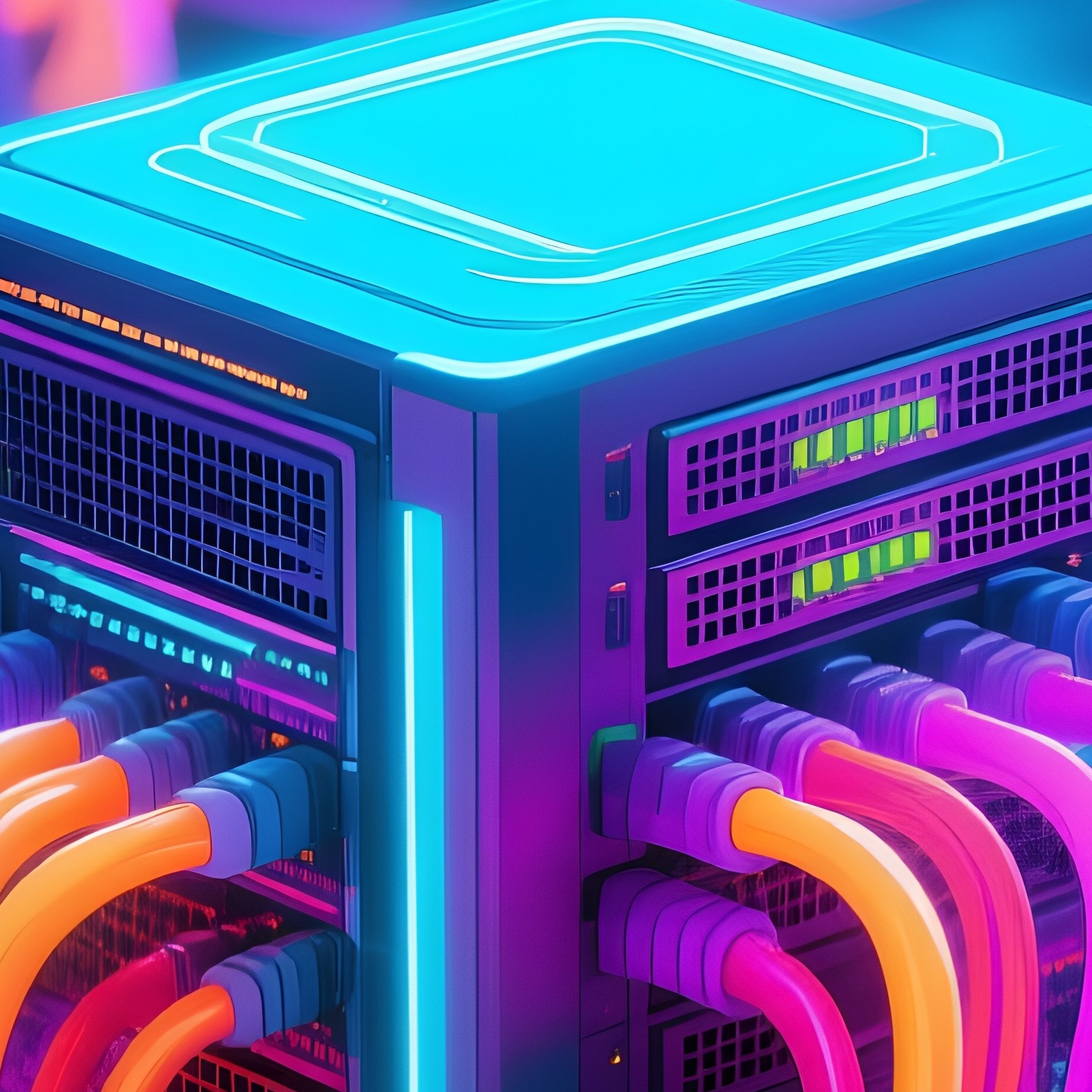 Digital Art Office Network Hub - Full Resolution Quality Preview