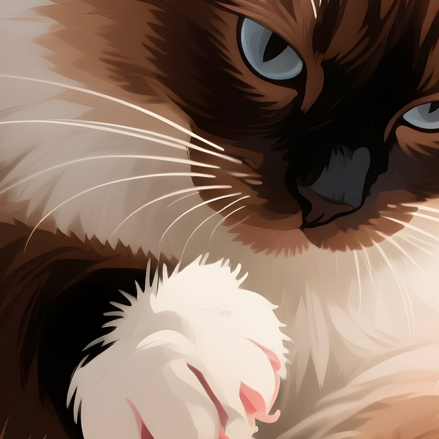 Digital Art Ragamuffin Kneading Blanket - Full Resolution Quality Preview