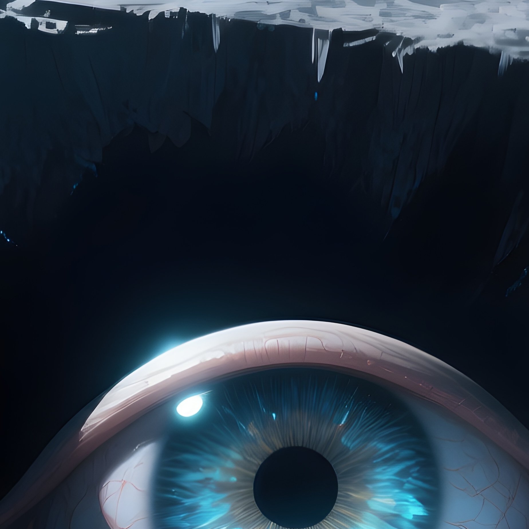 Digital Art Representation Of Mimas With Giant Crater - Full Resolution Quality Preview