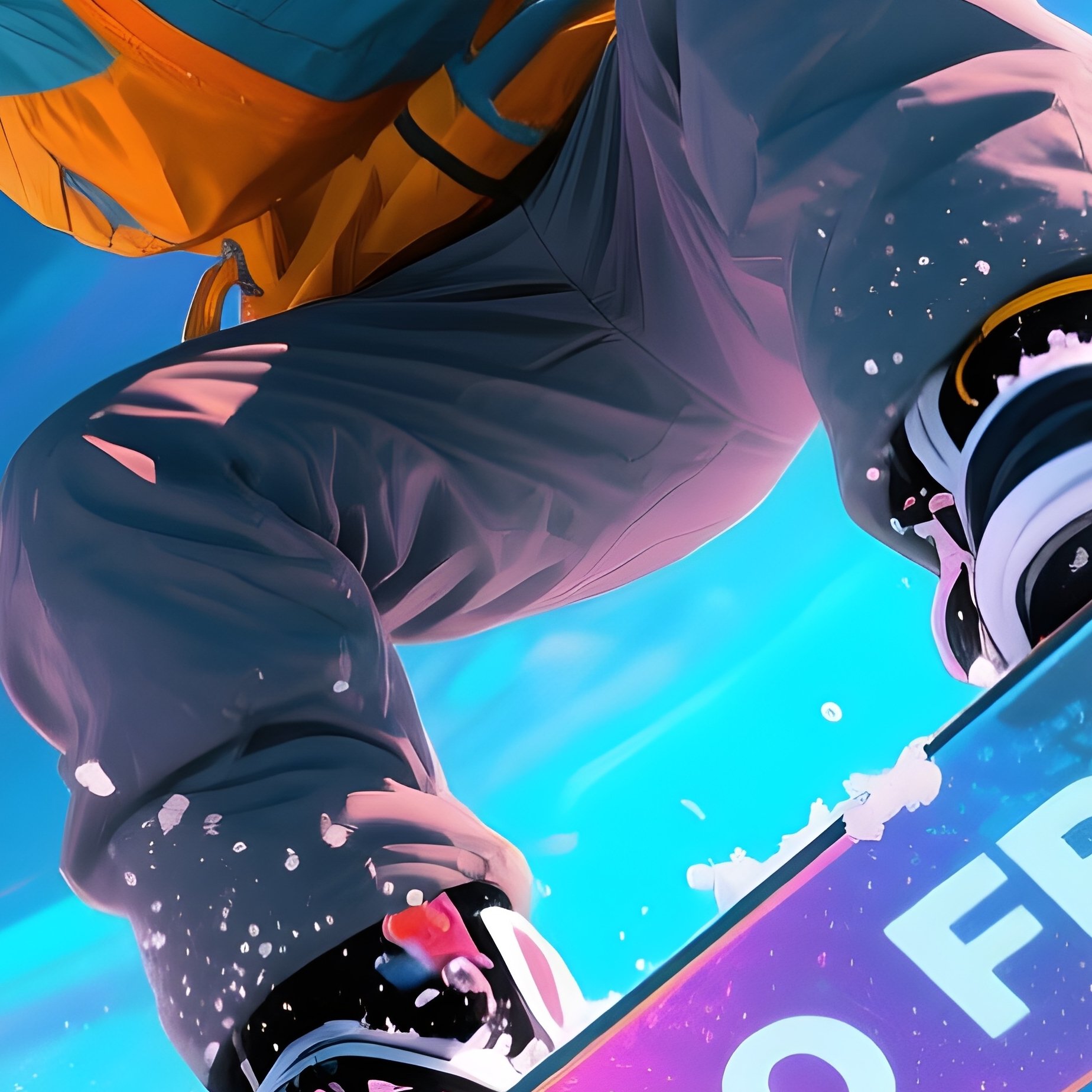 Digital Art Snowboarder Zero Frost In Zero Gravity - Full Resolution Quality Preview