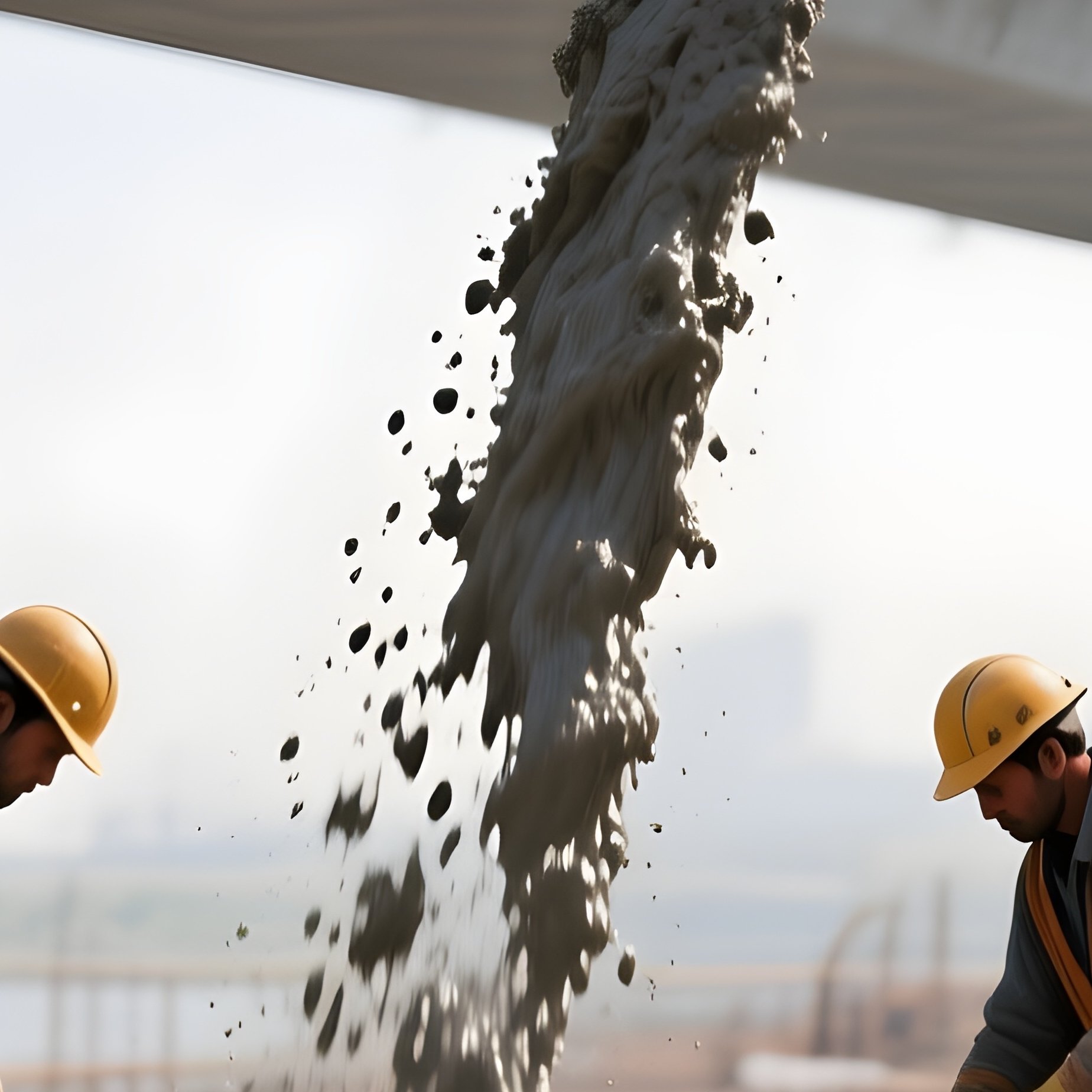 Digital Bridge Construction Pouring Concrete Workers Rebar Grid - Full Resolution Quality Preview