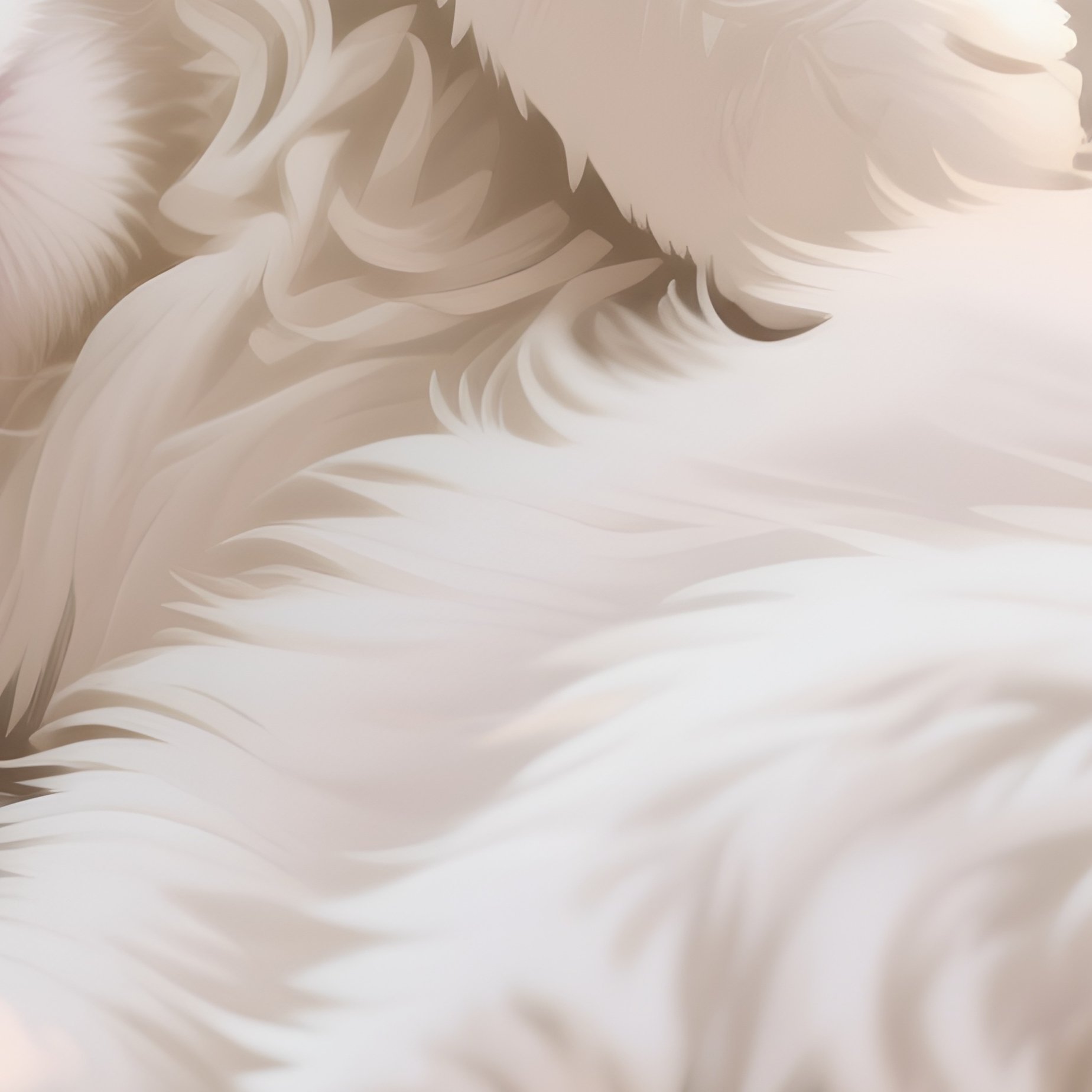 Digital-Cat-Persian-Sleeping-Back-Belly-Exposed - Full Resolution Quality Preview