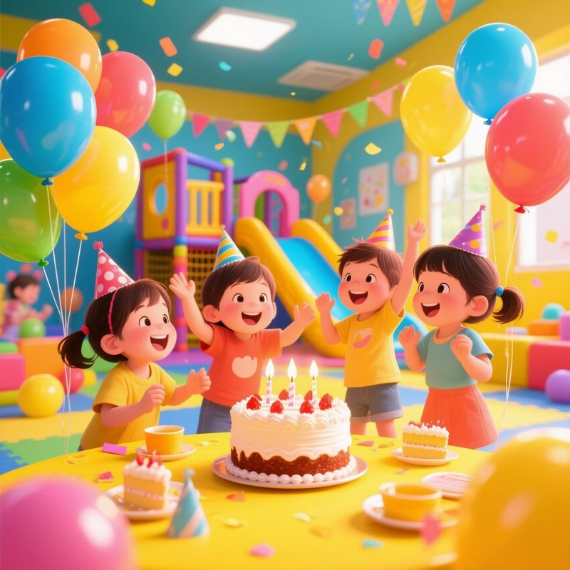 Digital Kids Birthday Party Play Area