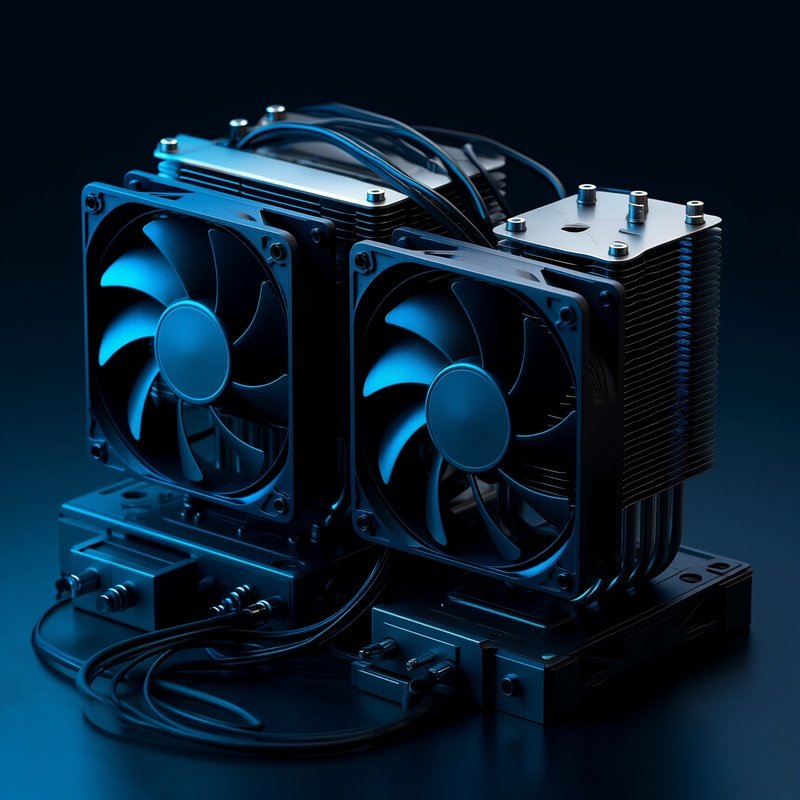 Digital Photorealism Computer Fan Cooling System