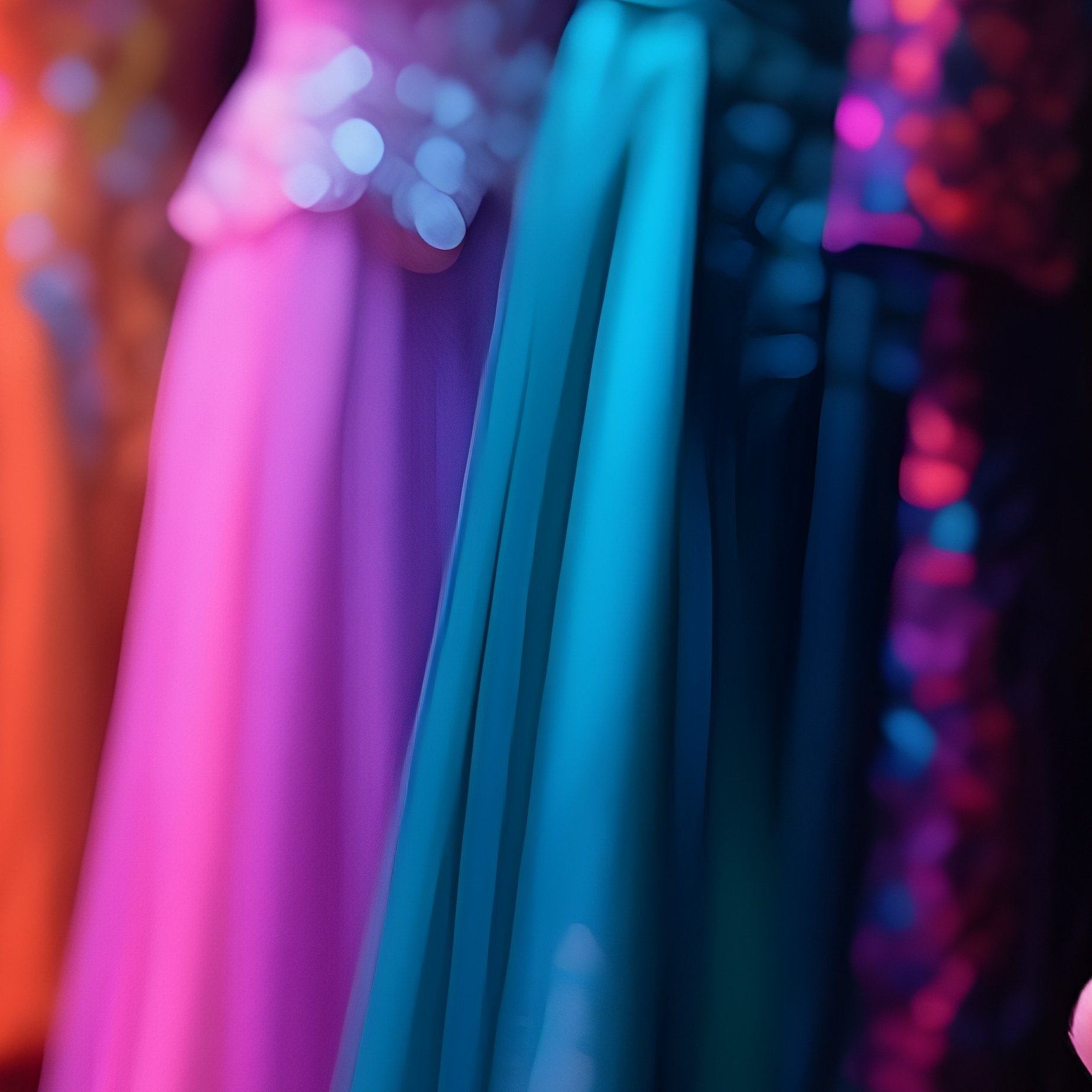 Digital Photorealistic Backstage Moment Costumes Hanging - Full Resolution Quality Preview