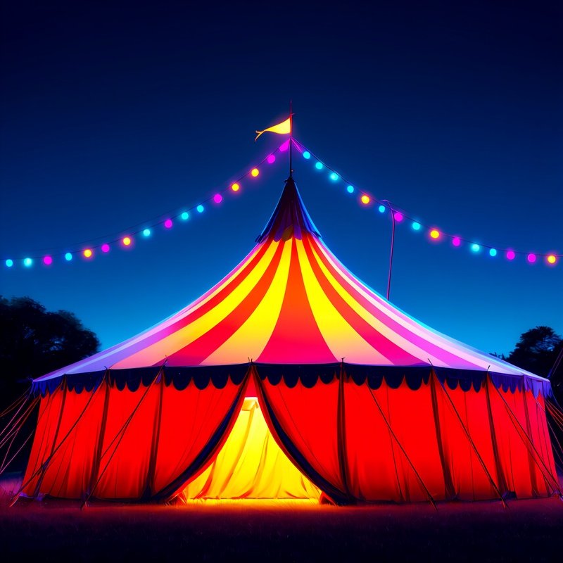 Digital Photorealistic Circus Tent