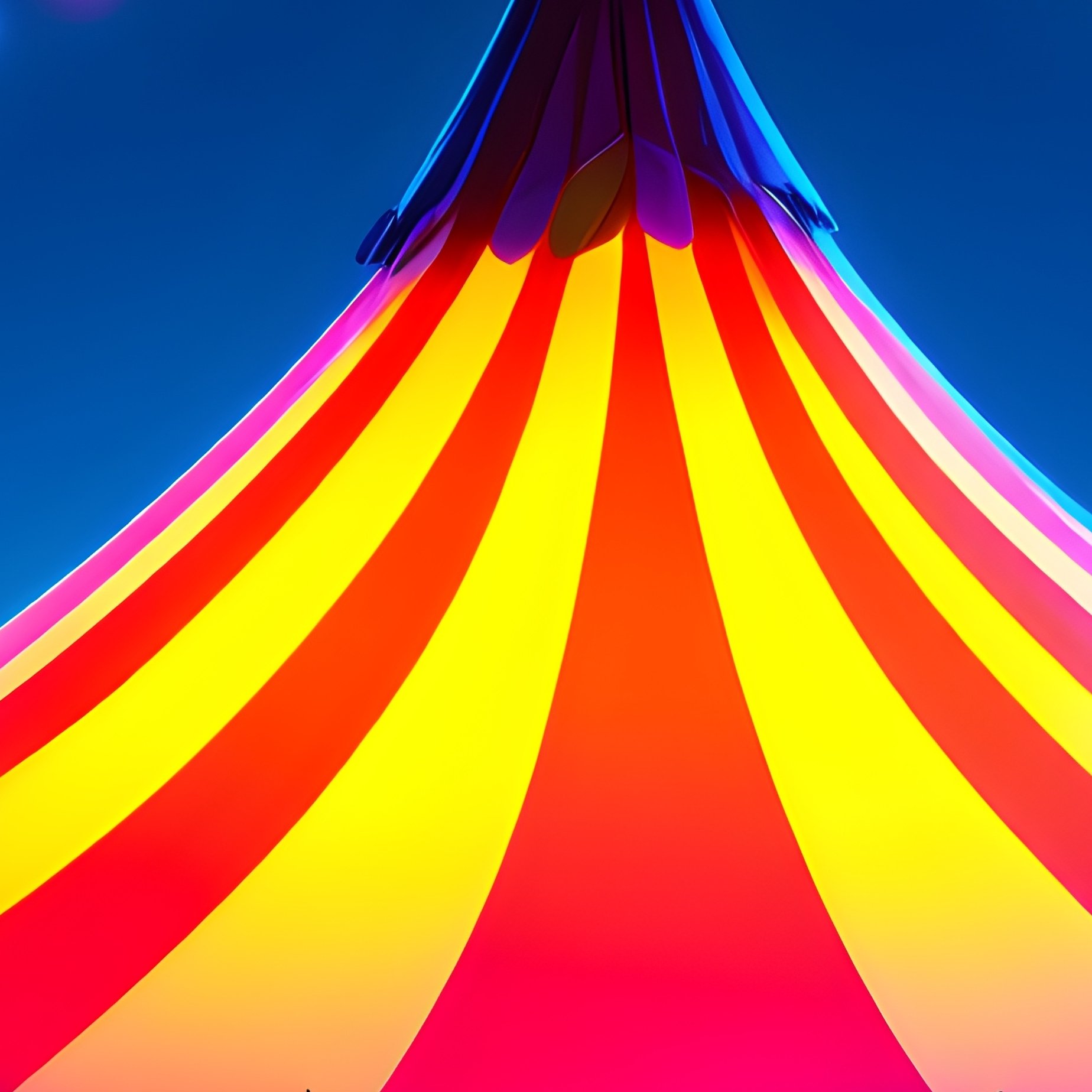Digital Photorealistic Circus Tent - Full Resolution Quality Preview