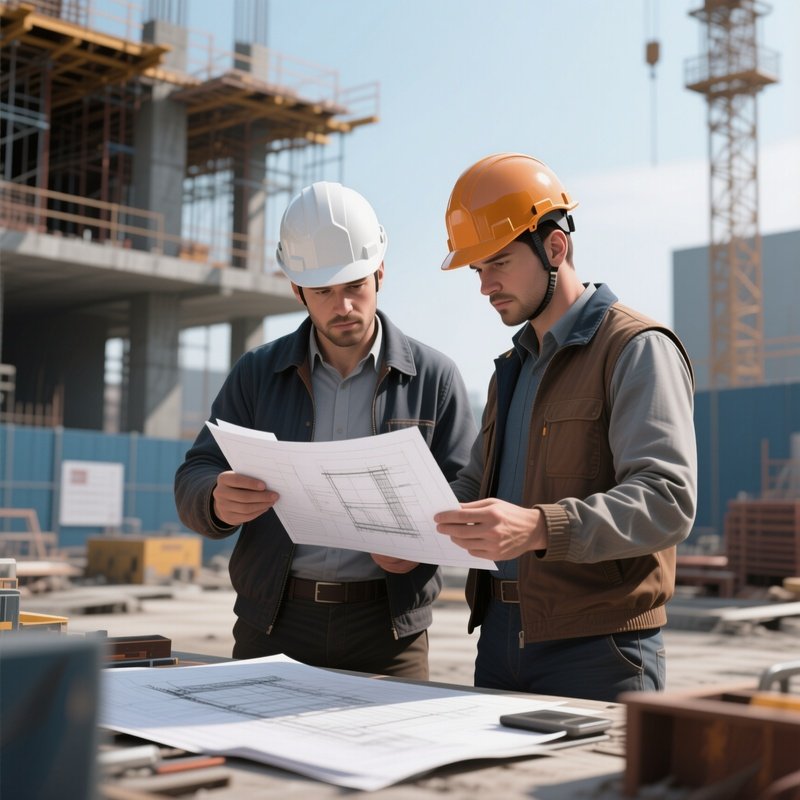 Digital Photorealistic Engineers Inspecting Site
