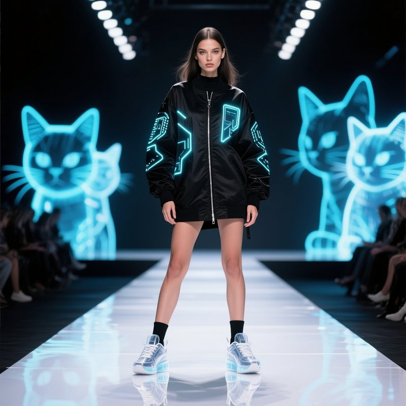 Digital Photorealistic Model Kael Mora Tech Inspired Outfit