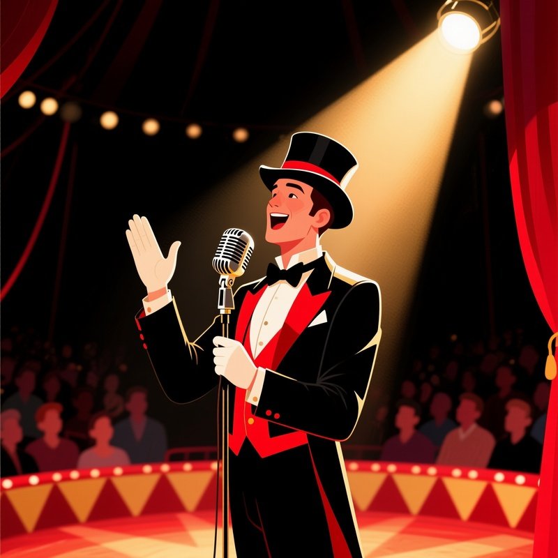 Digital Ringsmaster Vintage Microphone