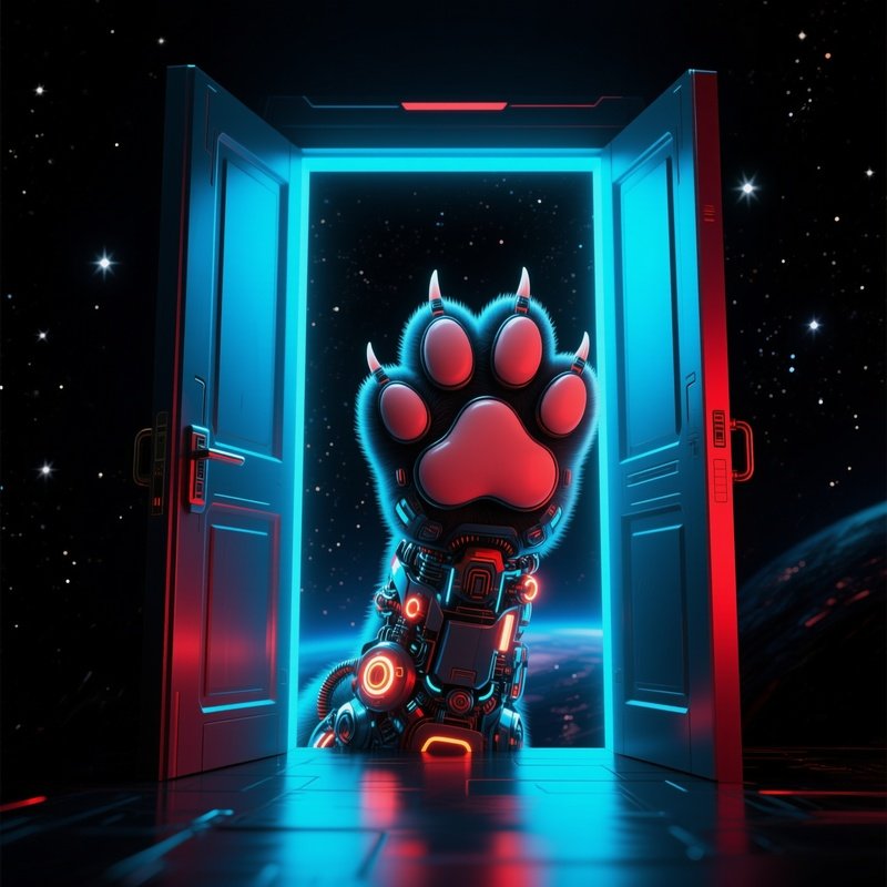 Digital Science Fiction Paw Reach