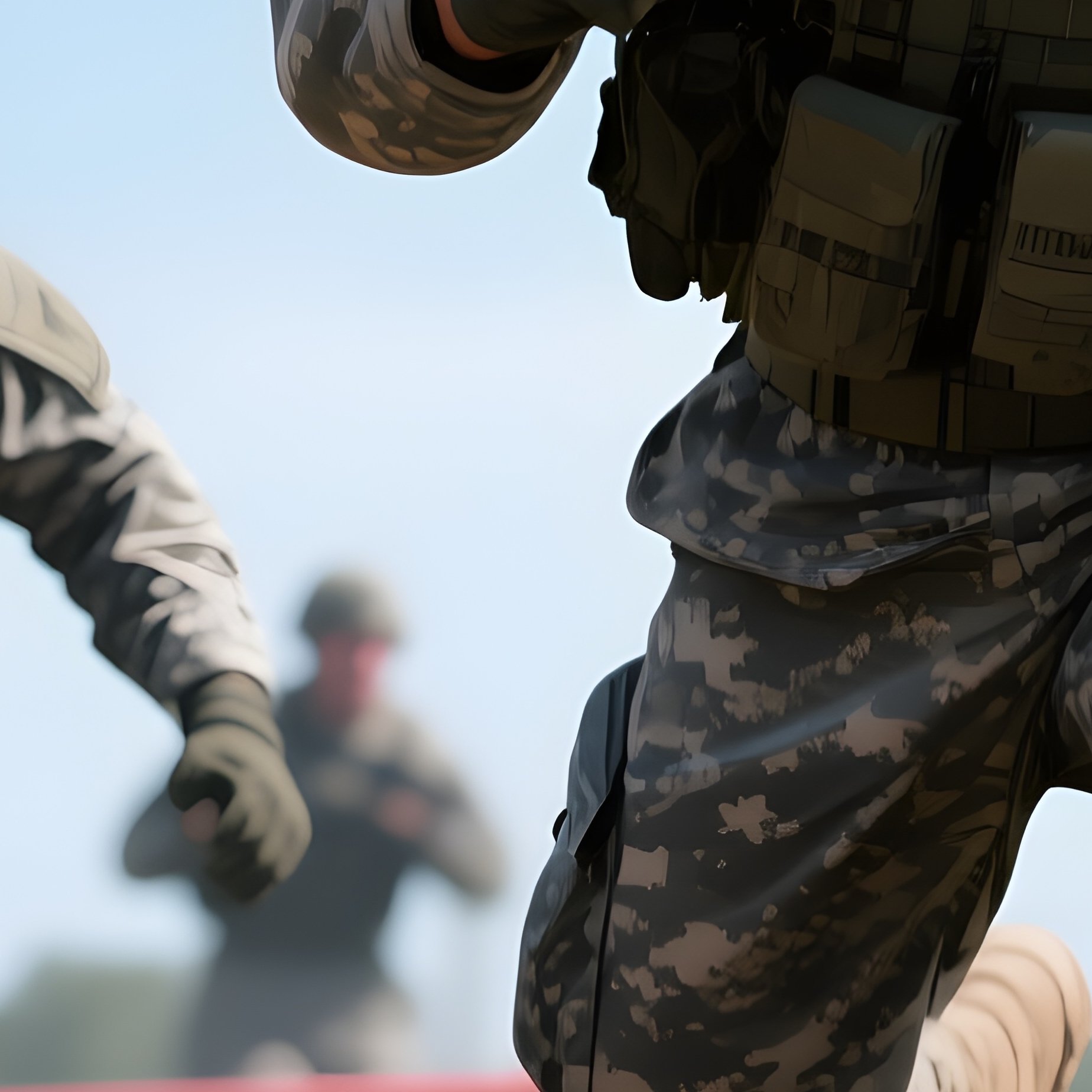 Digital Soldiers Training Photo - Full Resolution Quality Preview