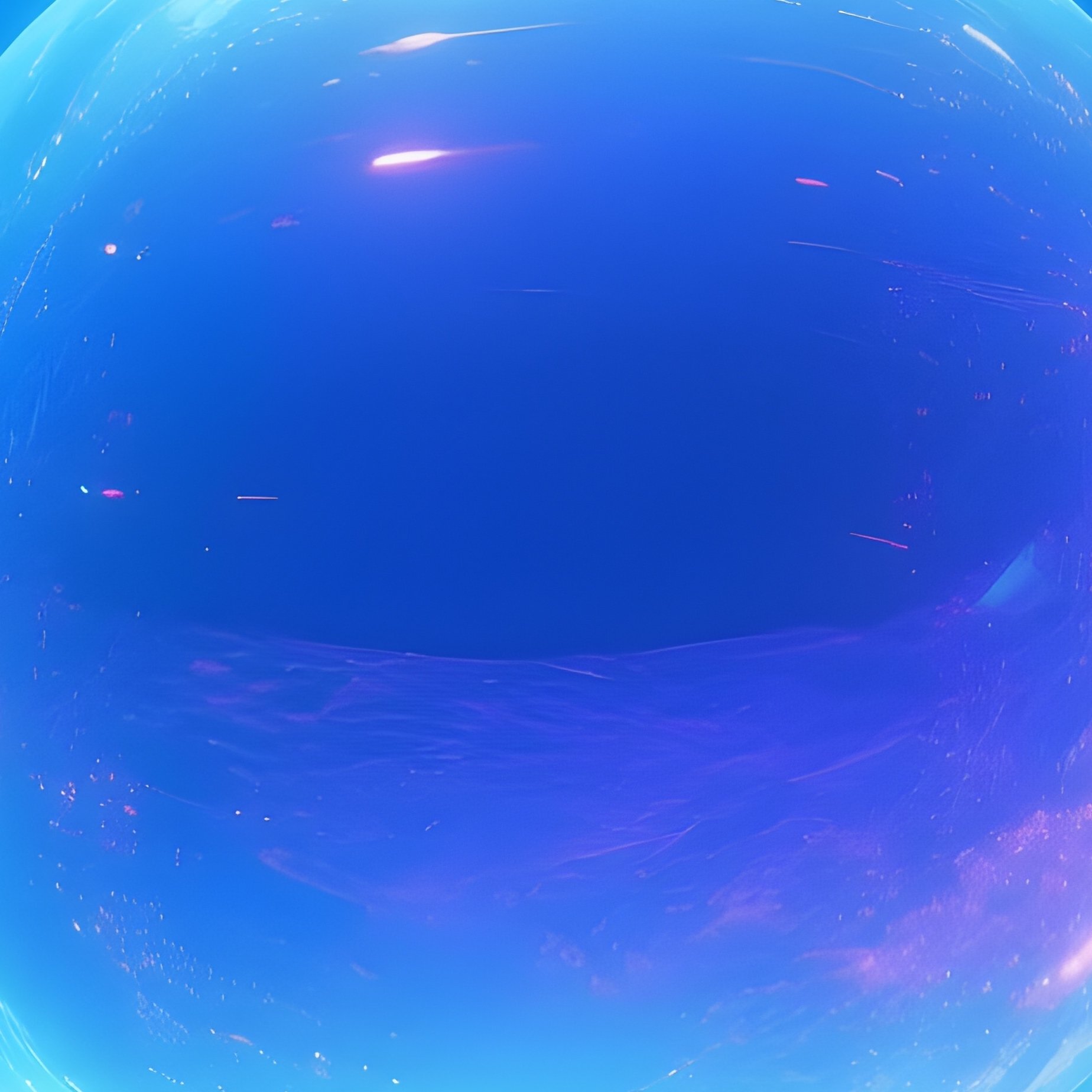 Digital Underwater Science Fiction Glowing Orb Resting On Ocean Floor - Full Resolution Quality Preview