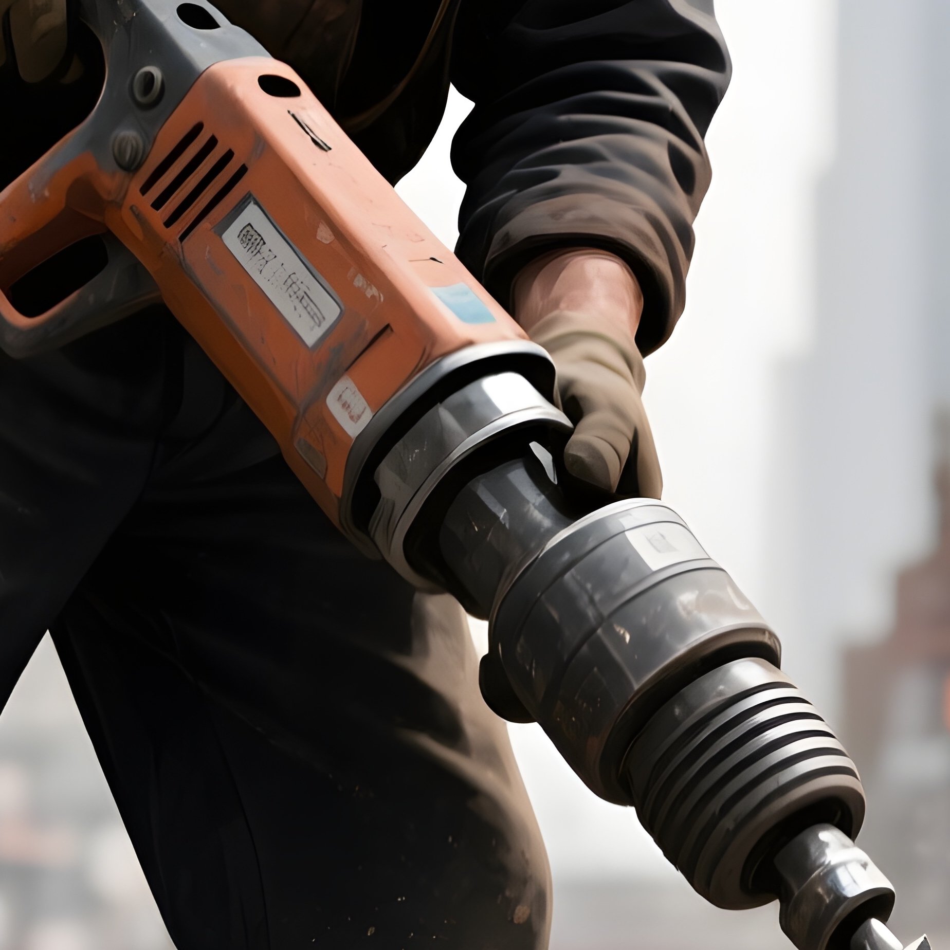 Digital Worker Jackhammer Concrete - Full Resolution Quality Preview