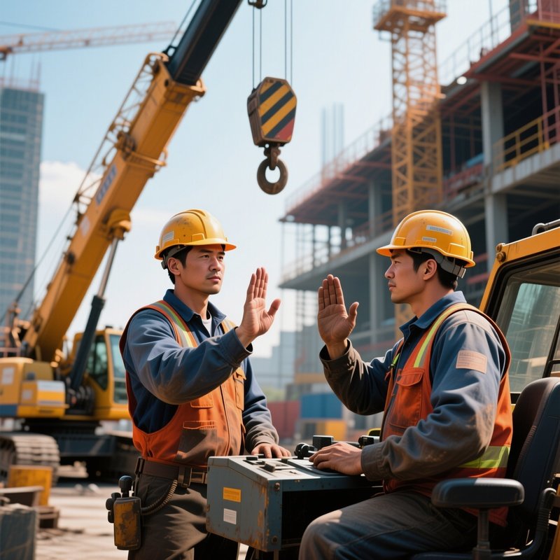Digital Worker Signaling To Craneman Hand Gestures