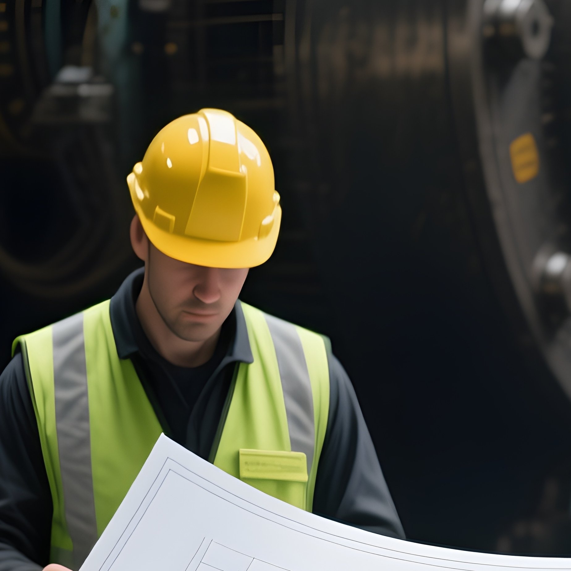 Digital Workers Checking Blueprints - Full Resolution Quality Preview