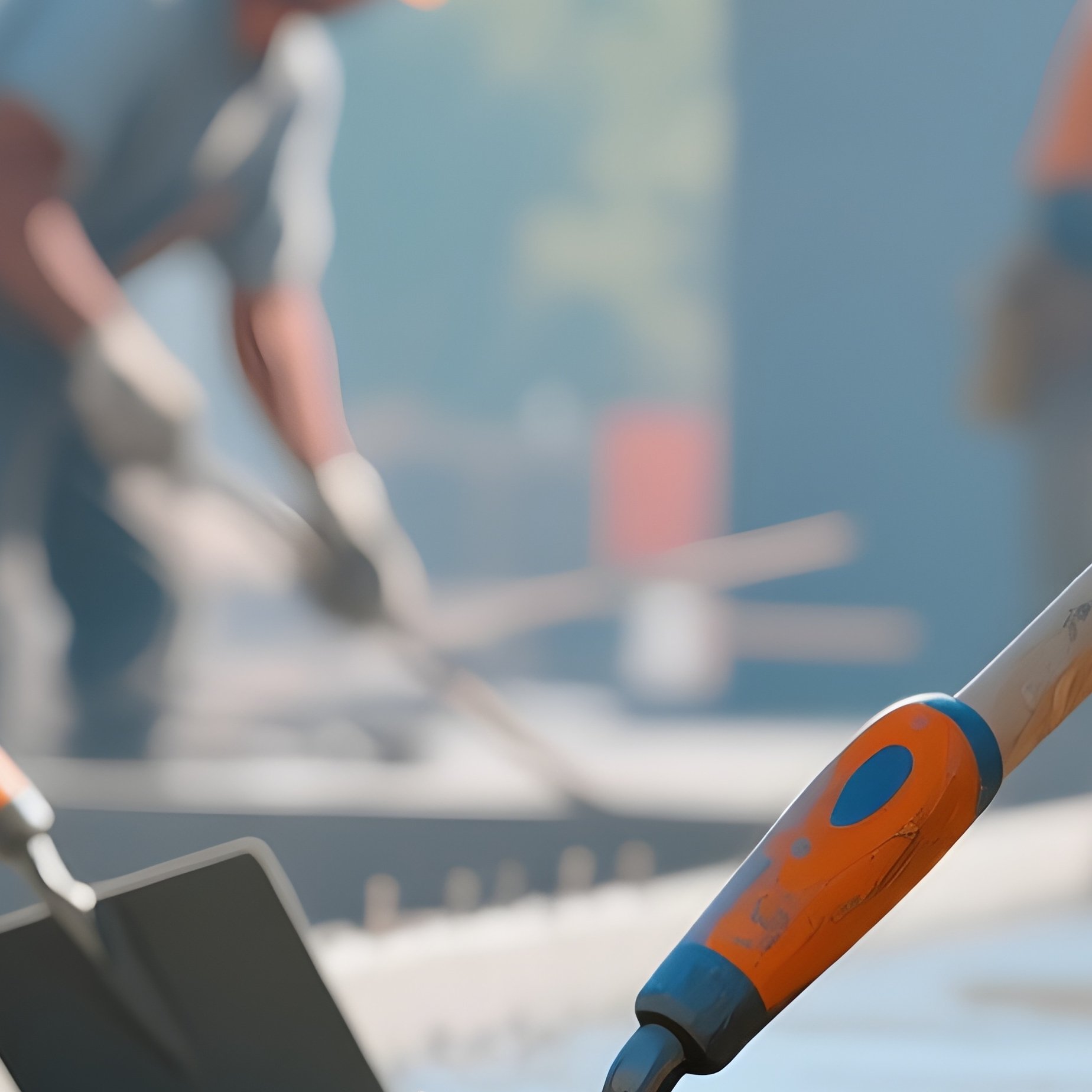 Digital Workers Smoothing Concrete - Full Resolution Quality Preview