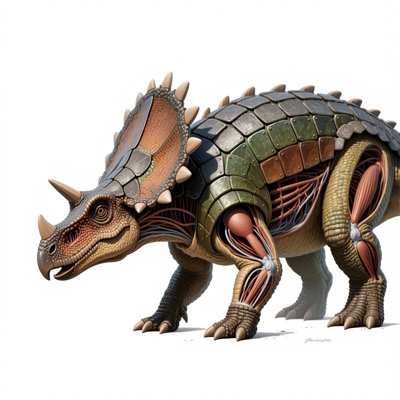 Dinosaur Animal Anatomy Fossil Art