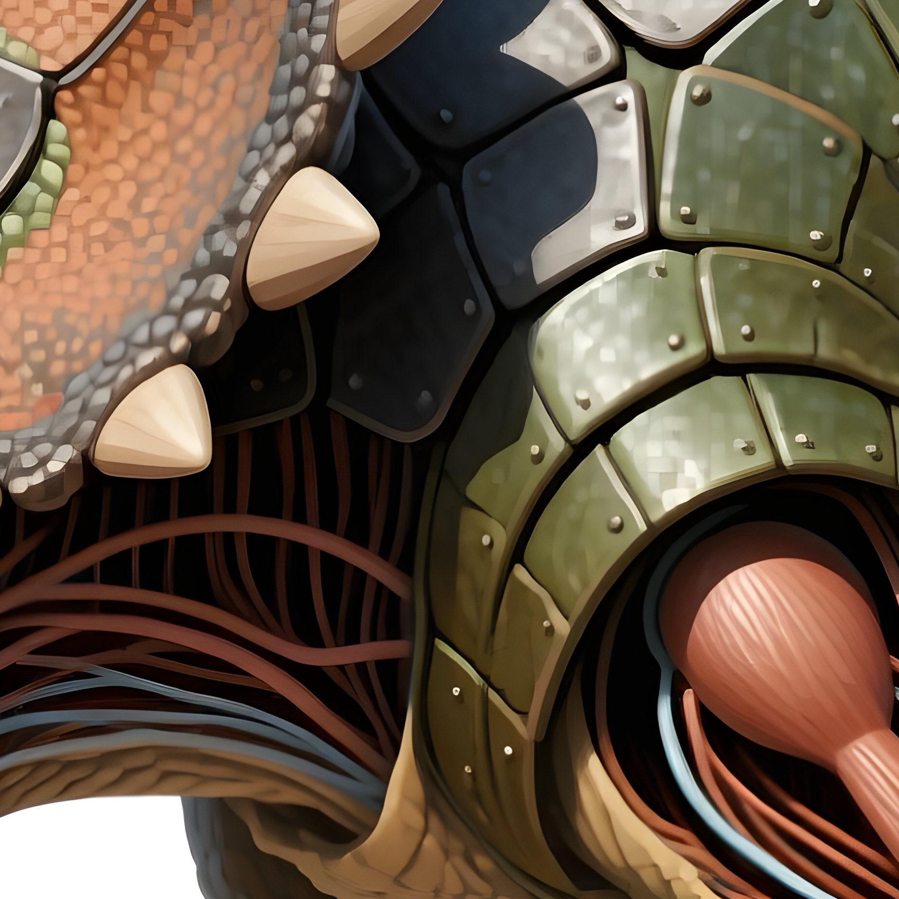 Dinosaur Animal Anatomy Fossil Art - Full Resolution Quality Preview