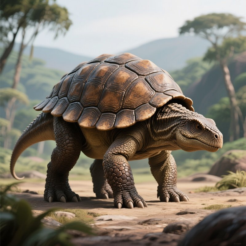 Dinosaur Sauropelta Artistic Reconstruction