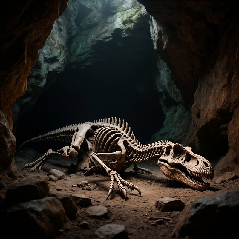 Dinosaur_Utteraptor_In_Fossilized_Cave