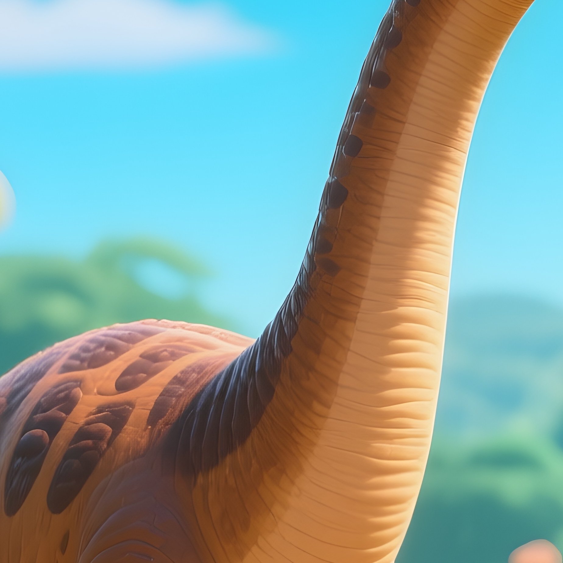 Dinosaurier Brontosaurus Animated Film - Full Resolution Quality Preview