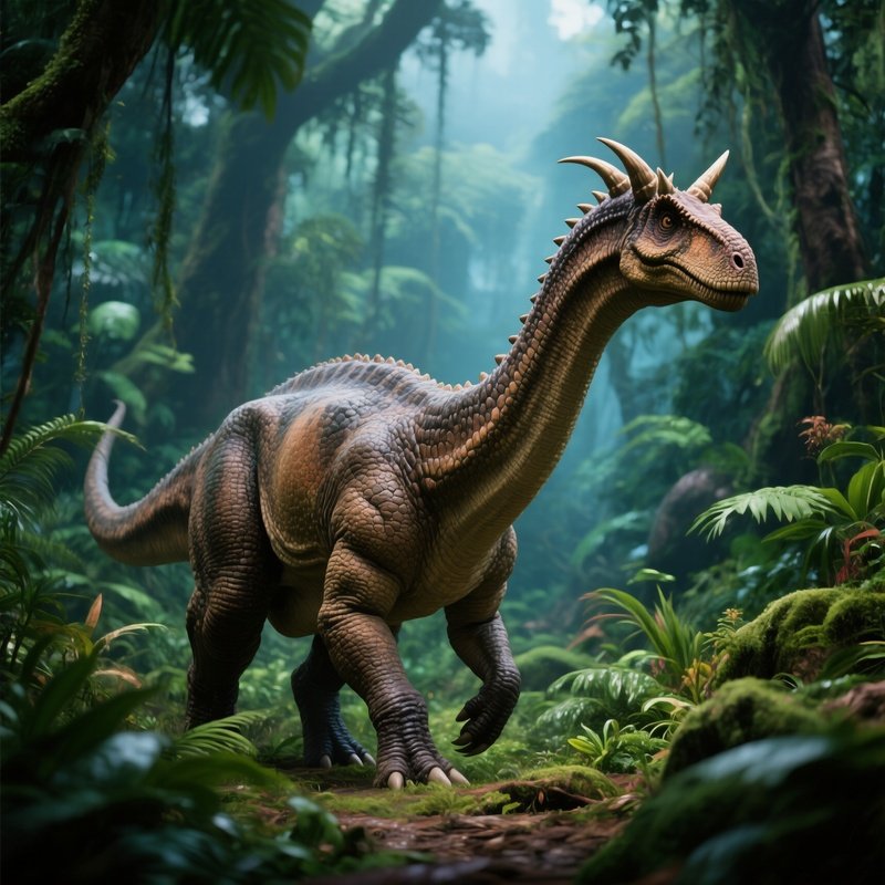 Dinosaurier Brontosaurus Science Fiction Art