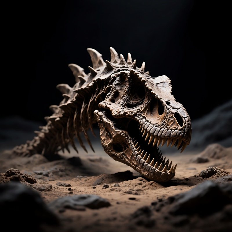 Dinosaurier Polacanthus Fossil Art