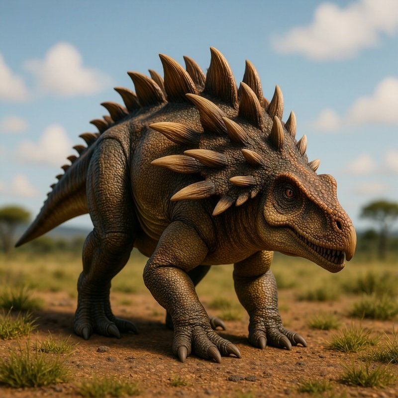 Dinosaurier Polacanthus Reconstruction