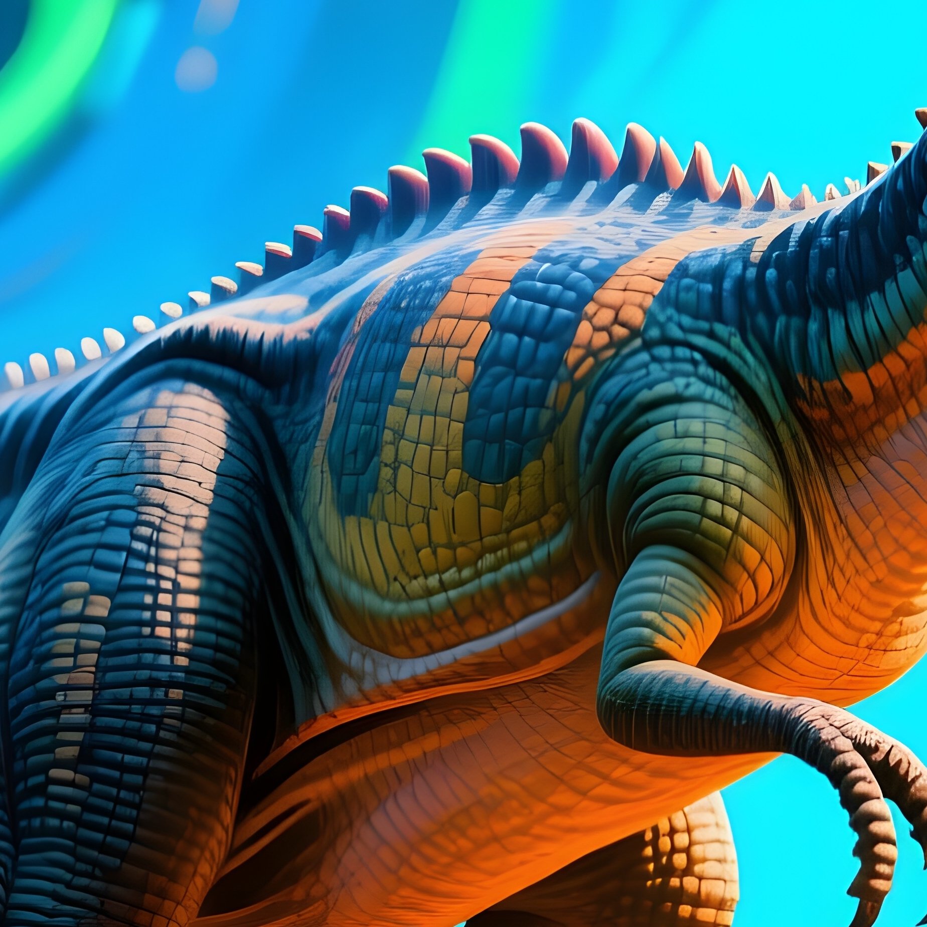 Dinosaurier Psittacosaurus Digital Art - Full Resolution Quality Preview