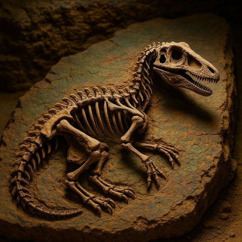 Dinosaurier_Psittacosaurus_Fossil